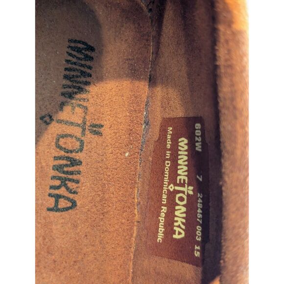 Minnetonka Thunderbird Animikii Kilty Flat Moccasin Loafer   Sz 7 - Picture 5 of 9